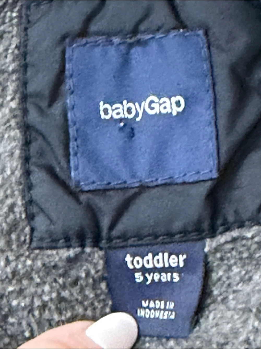 Kids Navy Puffer Vest with Mustard Lining
